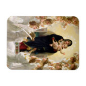 De Maagd Met Engelen -William-Adolphe Bouguereau Magneet (Horizontaal)