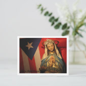 De maagd uitsnijden briefkaart (Staand voorkant)