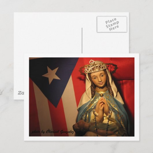 De maagd uitsnijden briefkaart (Voorkant / Achterkant)