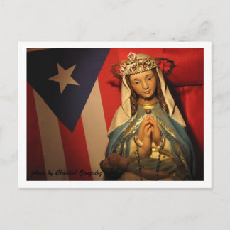 De maagd uitsnijden briefkaart