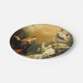 De Maagd Vakantie   Papieren Borden Bordje (Gekanteld)