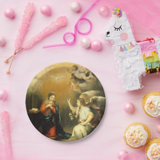 De Maagd Vakantie   Papieren Borden Papieren Bordje (Feest)