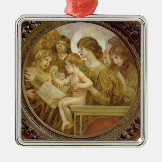 De Maagd van de Angels Metalen Ornament (Voorkant)