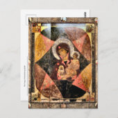 De maagd van de brandende Struik Byzantijns icoon Briefkaart (Voorkant / Achterkant)