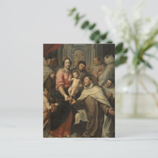 De Maagd van de Carmelites Briefkaart (Staand voorkant)
