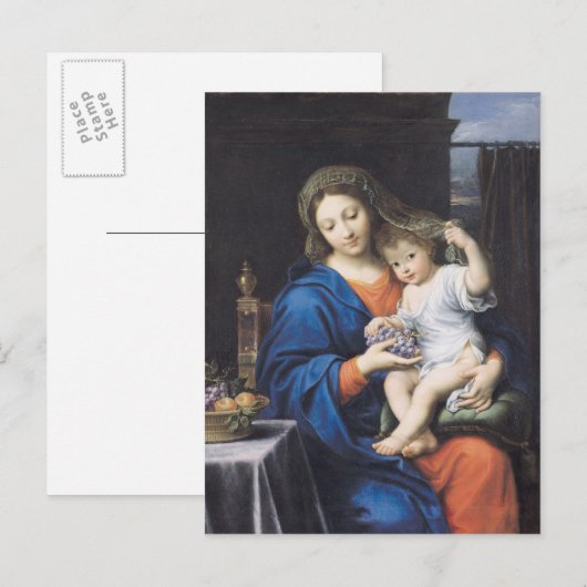 De maagd van de druiven, 1640-50 briefkaart (Voorkant / Achterkant)