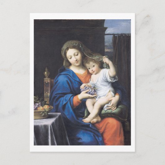 De maagd van de druiven, 1640-50 briefkaart (Voorkant)