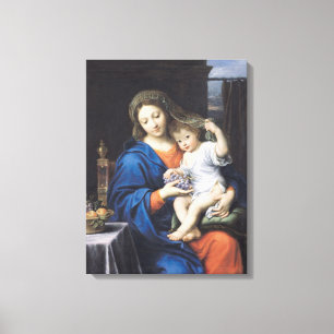 De maagd van de druiven, 1640-50 canvas afdruk