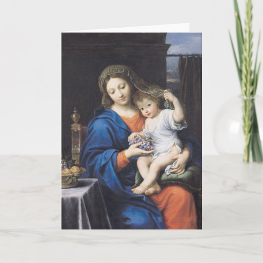 De maagd van de druiven, 1640-50 kaart (Voorkant)