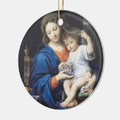 De maagd van de druiven, 1640-50 keramisch ornament (Links)