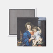 De maagd van de druiven, 1640-50 magneet (Voorkant / Achterkant)