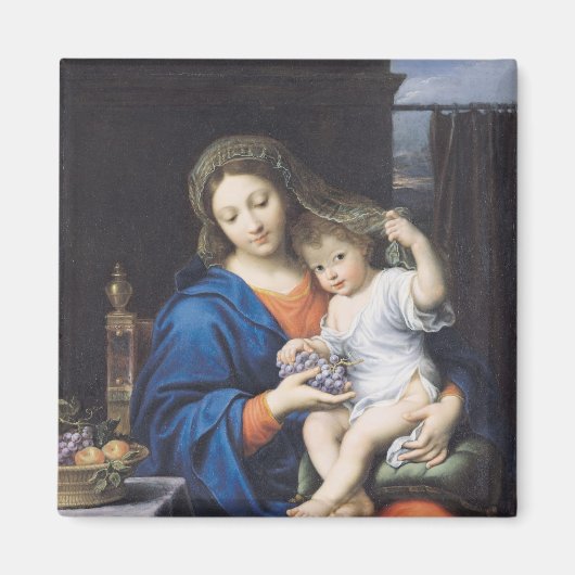 De maagd van de druiven, 1640-50 magneet (Voorkant)