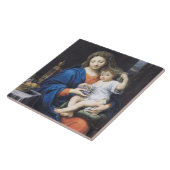 De maagd van de druiven, 1640-50 tegeltje (Zijkant)