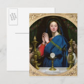 De Maagd van de Gastheer, 1854 Briefkaart (Voorkant / Achterkant)