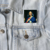 De Maagd van de Gastheer, 1866 Vierkante Button 5,1 Cm (In situ)