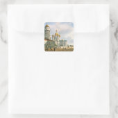 De Maagd van de kerk van Vladimir Vierkante Sticker (Tas)