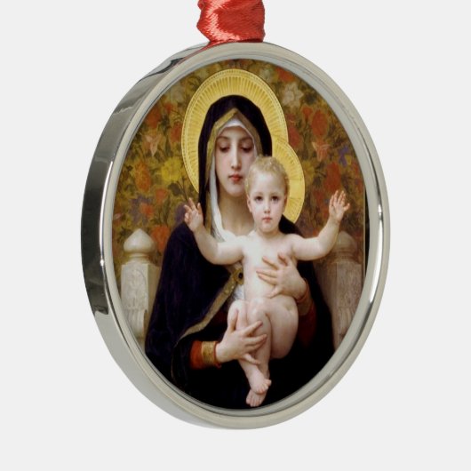 De maagd van de kerstversiering van Lilies Metalen Ornament (Rechts)