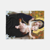 De Maagd van de lelie, Bouguereau Fleece Deken (Voorkant (Horizontaal))