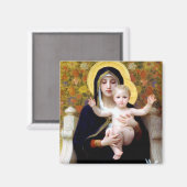 De Maagd van de lelie, Bouguereau Magneet (Voorkant / Achterkant)
