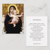 De Maagd van de Lelies Gebed Hagel, Heilige Koning Visitekaartje (Voorkant / Achterkant)