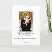 De Maagd van de Lelies - Kerst Kaart (Achterkant)