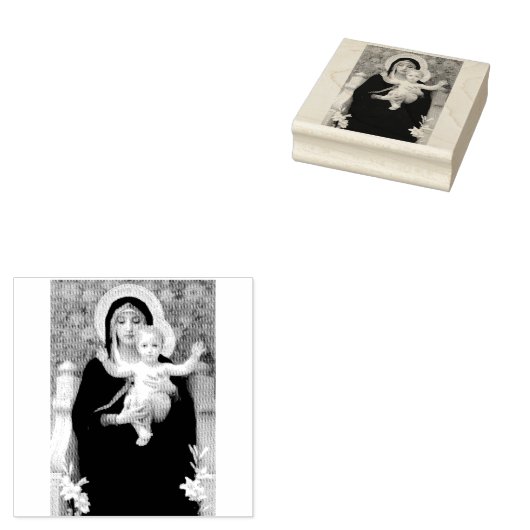 De Maagd van de Lelies Rubberstempel (Gestempeld)