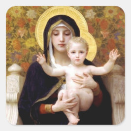 De maagd van de Lilies - Kerst sticker