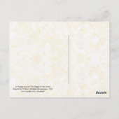 De maagd van de Lilies (La Vierge au Lys) Briefkaart (Achterkant)