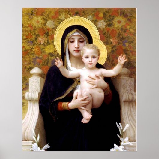 De maagd van de Lilies (La Vierge au Lys) Poster (Voorkant)