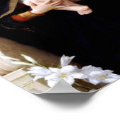 De maagd van de Lilies (La Vierge au Lys) Poster (Hoek)