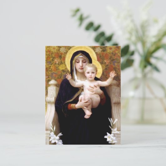 De Maagd van de Lillies Briefkaart (Staand voorkant)