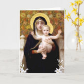 De Maagd van de Lillies Kaart (Gele Bloem)