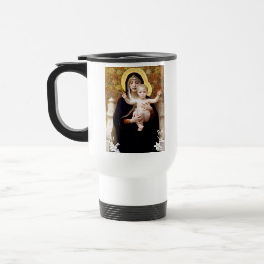 De Maagd van de Lillies Travel Mug w/Prayer Reisbeker (Links)