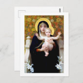 De Maagd van de Lily, Bouguereau Briefkaart (Voorkant / Achterkant)