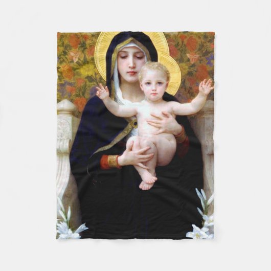 De Maagd van de Lily, Bouguereau Fleece Deken (Voorkant)