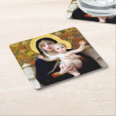 De Maagd van de Lily, Bouguereau Kartonnen Onderzetters (Schuin)