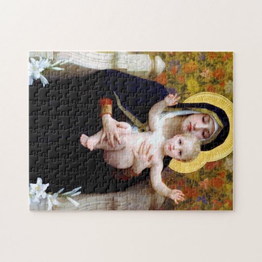 De Maagd van de Lily, Bouguereau Legpuzzel (Horizontaal)