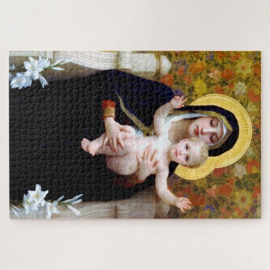 De Maagd van de Lily, Bouguereau Legpuzzel (Horizontaal)