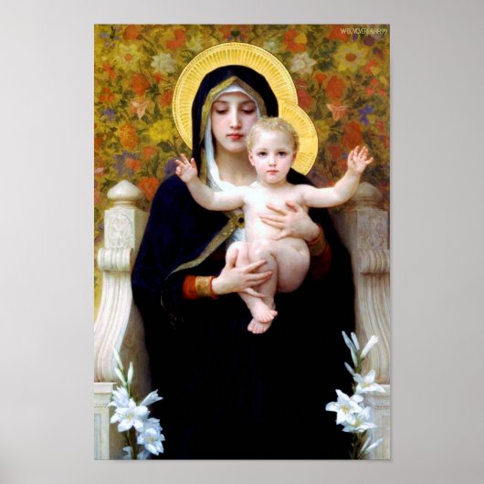 De Maagd van de Lily, Bouguereau Poster (Voorkant)