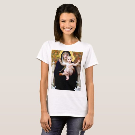 De Maagd van de Lily, Bouguereau T-shirt (Voorkant volledig)