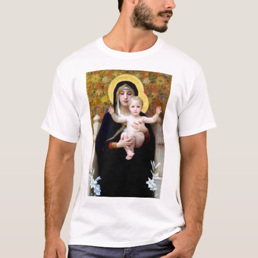 De Maagd van de Lily, Bouguereau T-shirt (Voorkant)