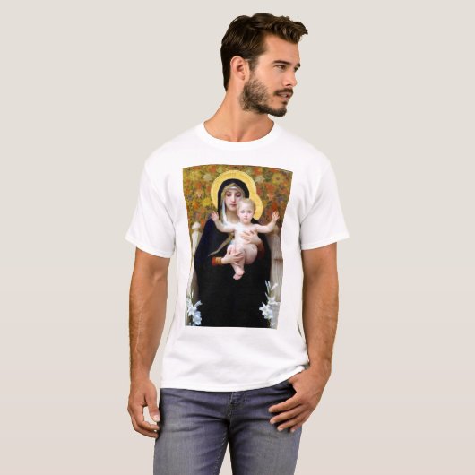 De Maagd van de Lily, Bouguereau T-shirt (Voorkant volledig)