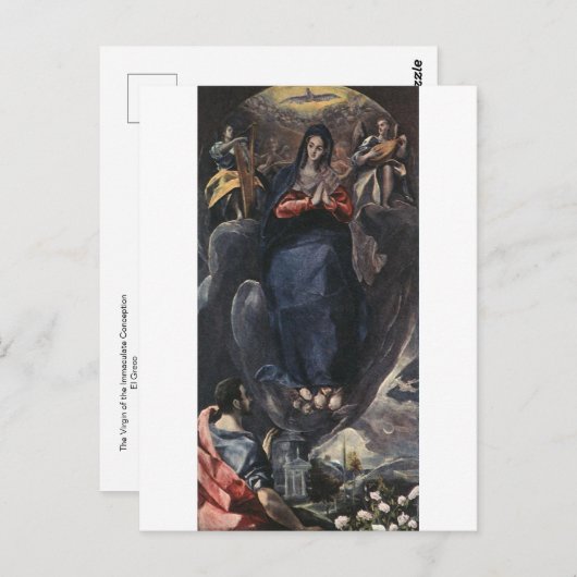 De Maagd van de Onbevlekte Ontvangst, El Greco Briefkaart (Voorkant / Achterkant)
