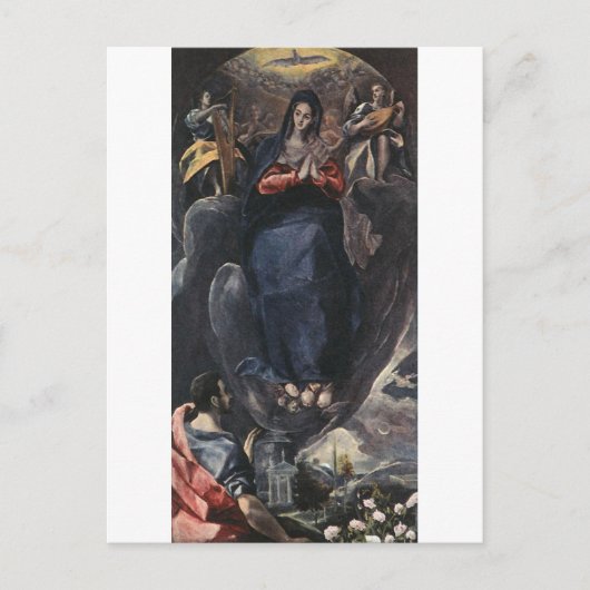 De Maagd van de Onbevlekte Ontvangst, El Greco Briefkaart (Voorkant)