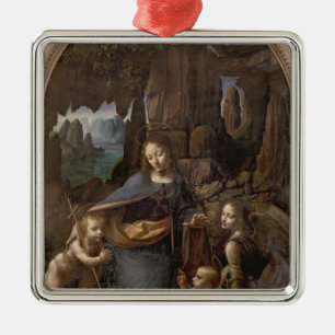 De maagd van de Rocks, c.1508 Metalen Ornament