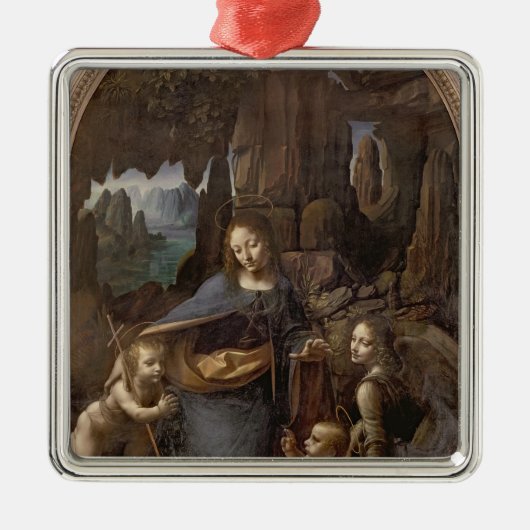 De maagd van de Rocks, c.1508 Metalen Ornament (Voorkant)