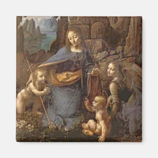 De maagd van de Rocks Magneet (Voorkant)