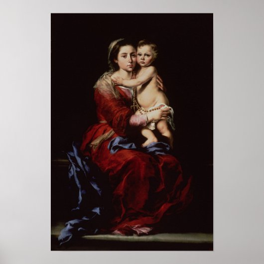 De maagd van de Rosary, c.1650 Poster (Voorkant)