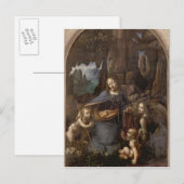 De maagd van de rotsen, ca.1508 briefkaart (Voorkant / Achterkant)