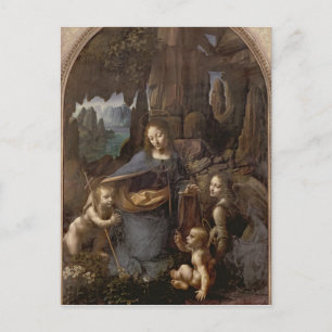 De maagd van de rotsen, ca.1508 briefkaart